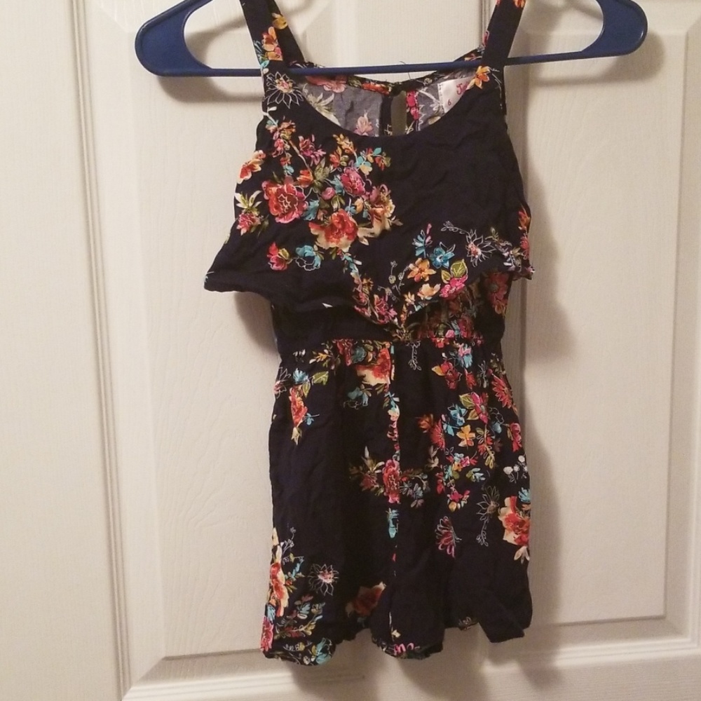 Girls floral romper